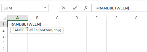 Cách tạo dãy số ngẫu nhiên bằng hàm Randbetween trong Excel